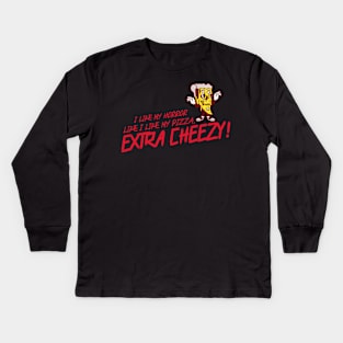 Extra Cheesy Horror Graphic Kids Long Sleeve T-Shirt